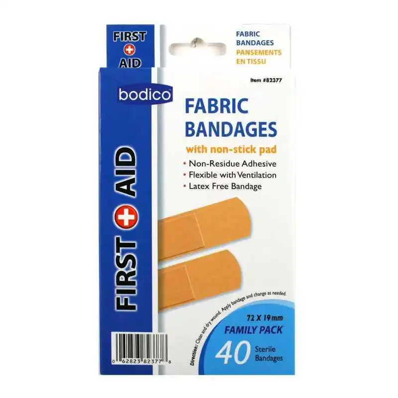 Adhesive Fabric Bandages - 40Pk 1