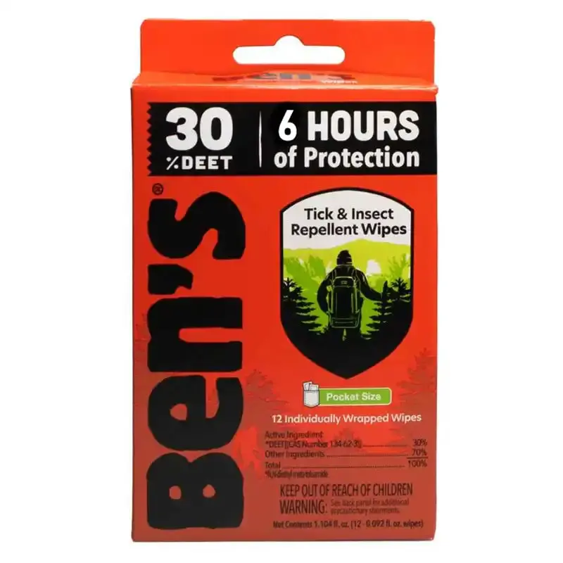 Ben's Tick And Insect Repellent Wipes - 12Pk 1