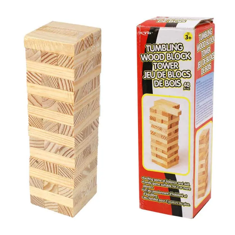 Fun Sized Tumbling Wood Block Tower 1