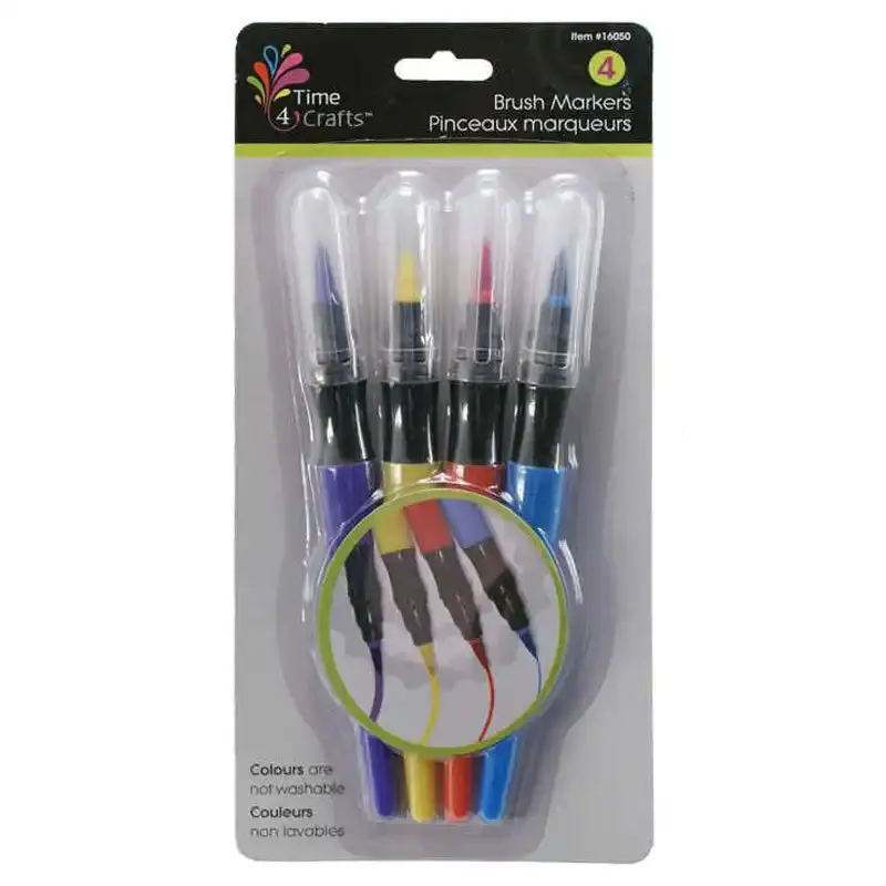 Brush Marker 4Pk 1