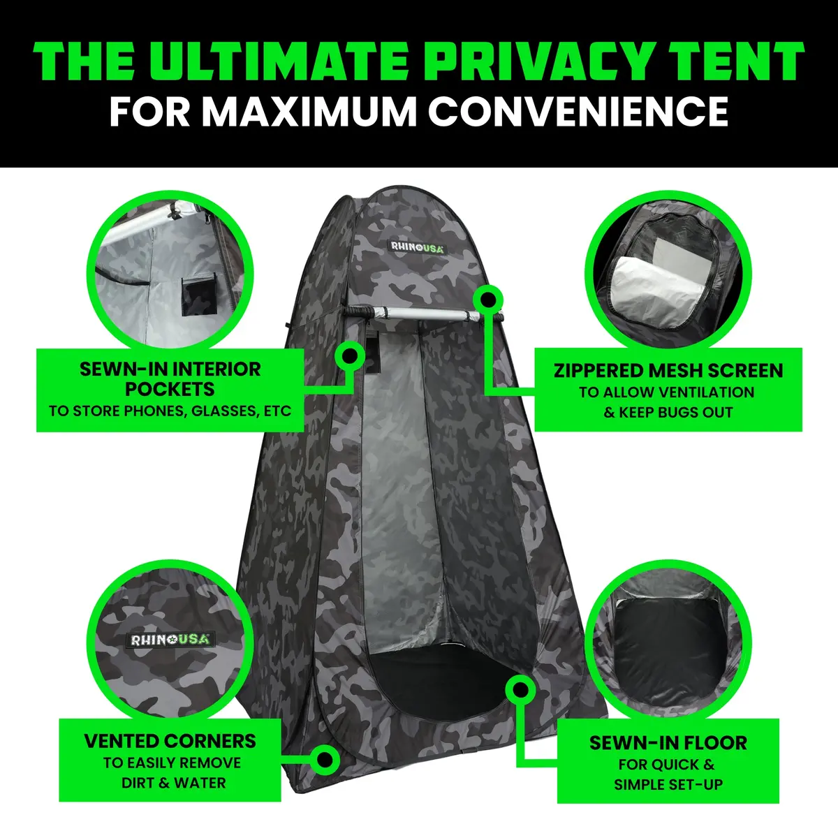 Outdoor Pop-Up Privacy Tent 2