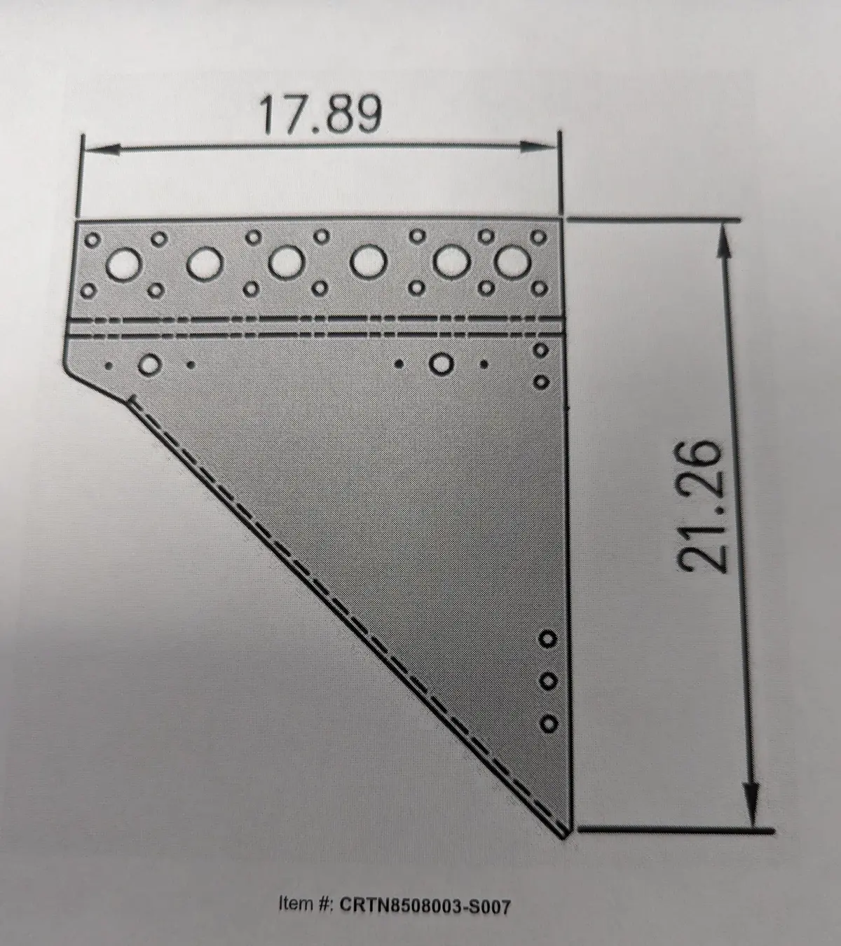 Crtn8508003-S007 Reinforcement Plate Rs/Lh 1