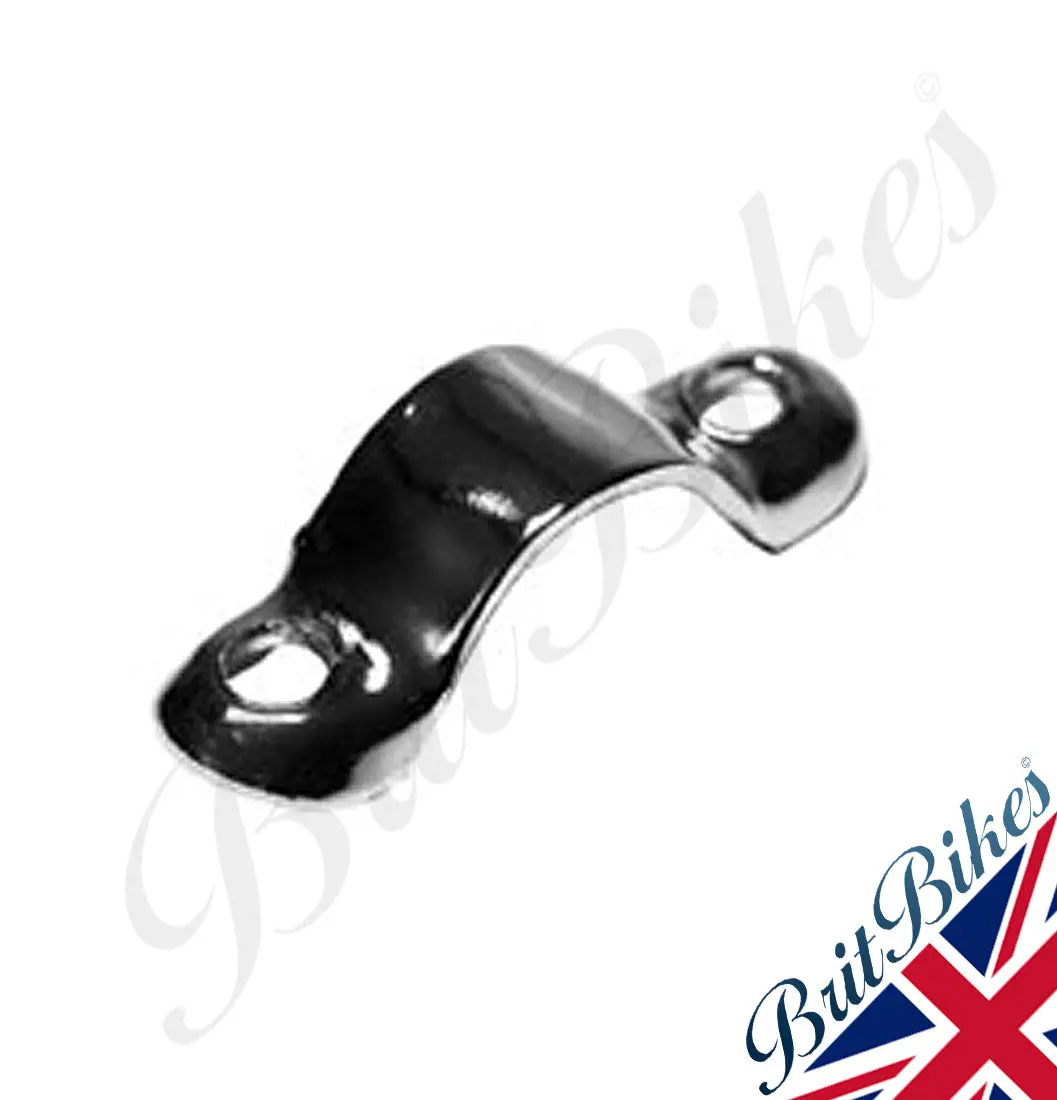 Chrome Brake Clutch Lever Clip For 7/8" Handlebars - Bsa Norton Triumph Etc 1