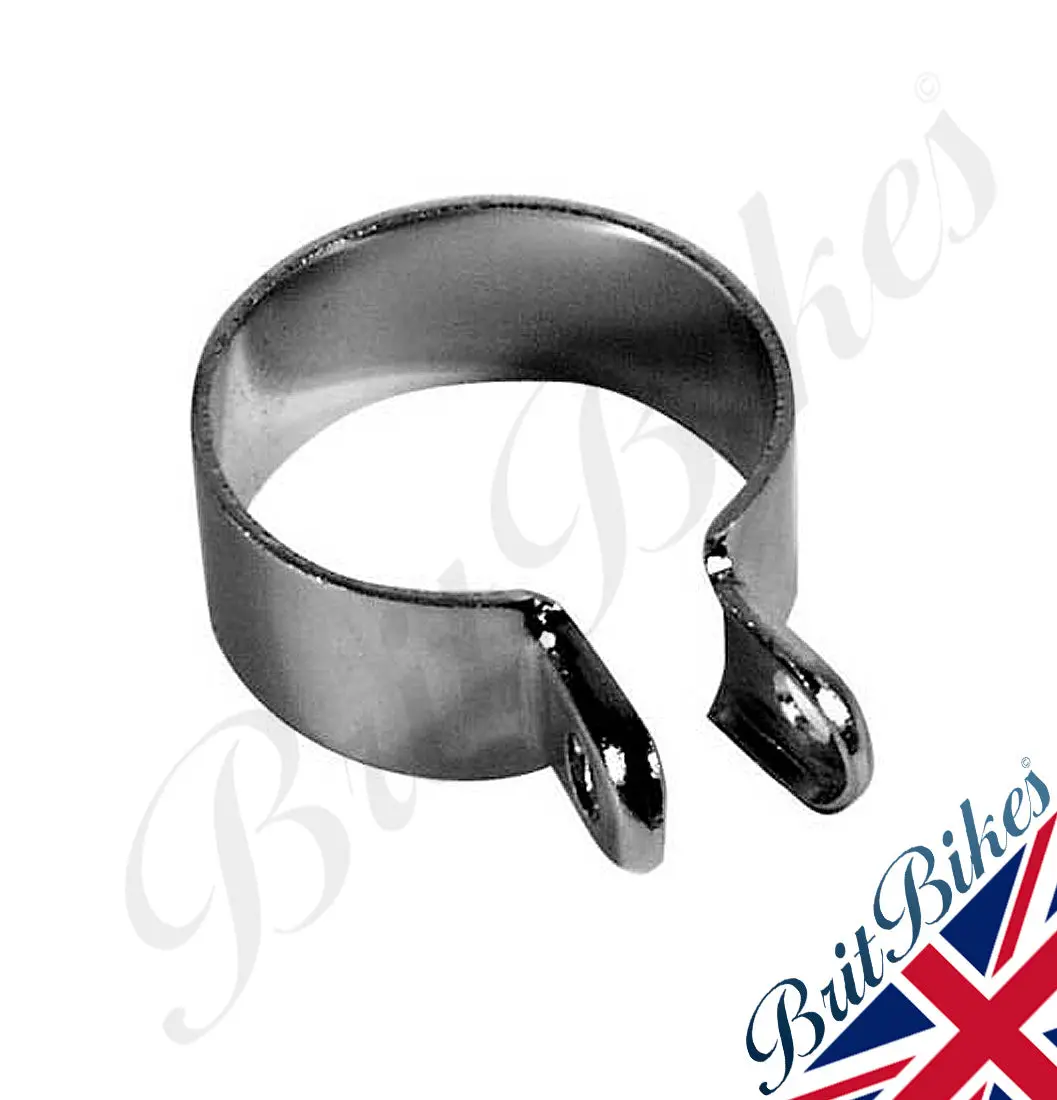 Universal Motorbike Chrome Silencer To Exhaust Pipe Clip Clamp 1-1/4'' 1