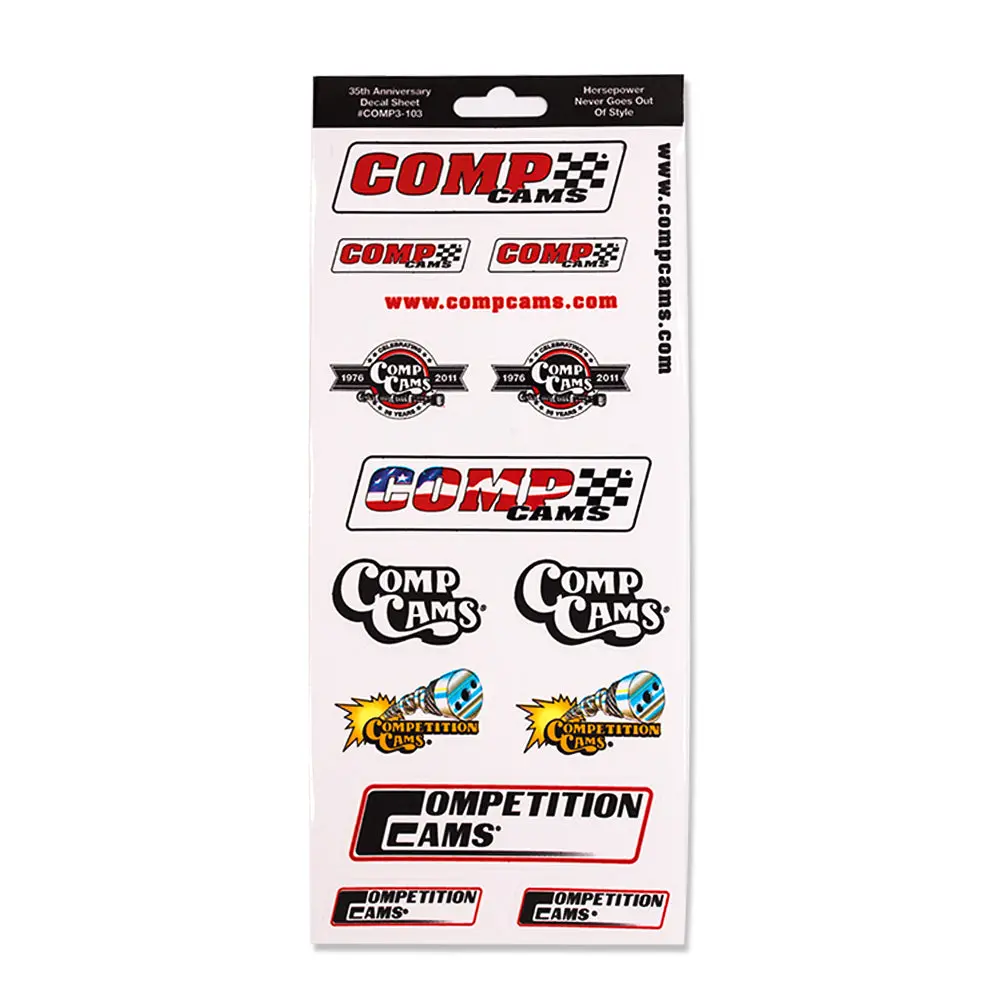 Comp Cams - Sticker Sheet 1