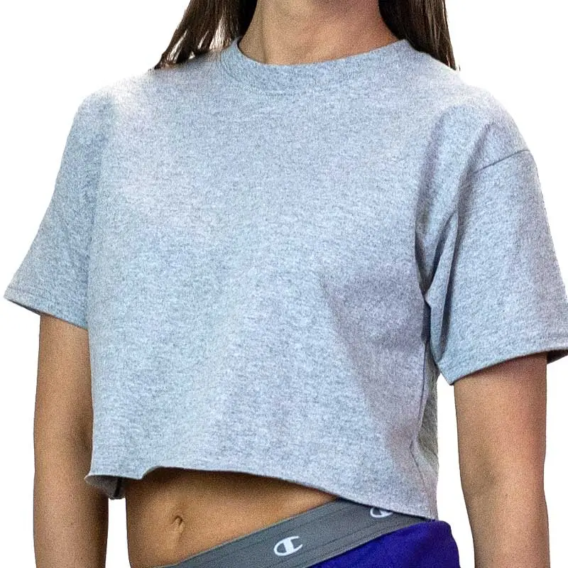 Champion Women's Cropped Cotton Tee Shirt 1