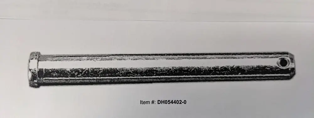 Dh054402-0 Hinge Pin 4" 1