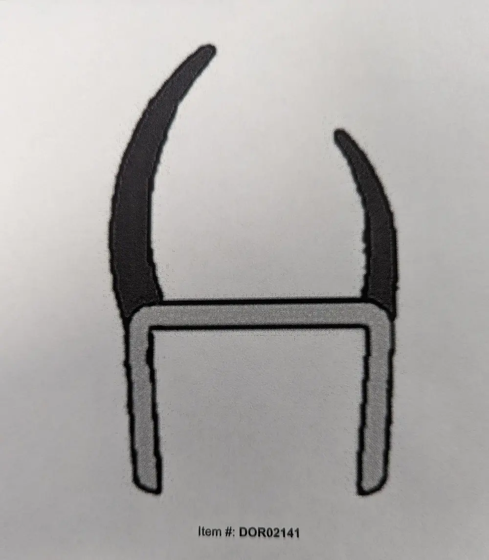 Dor02141 Door Seal 1/2" 1