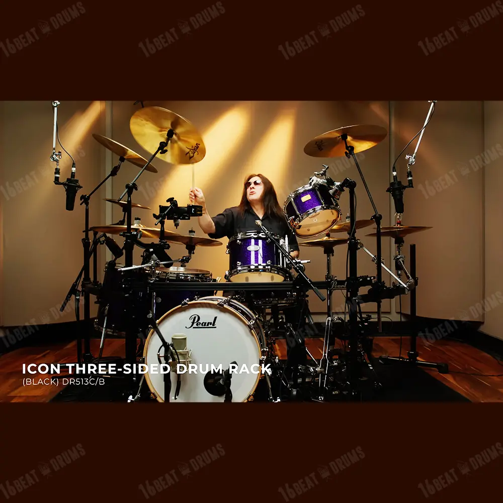 Pearl Limited Edition Icon Three-Sided Curved Drum Rack (Black) Dr-513C/B 2