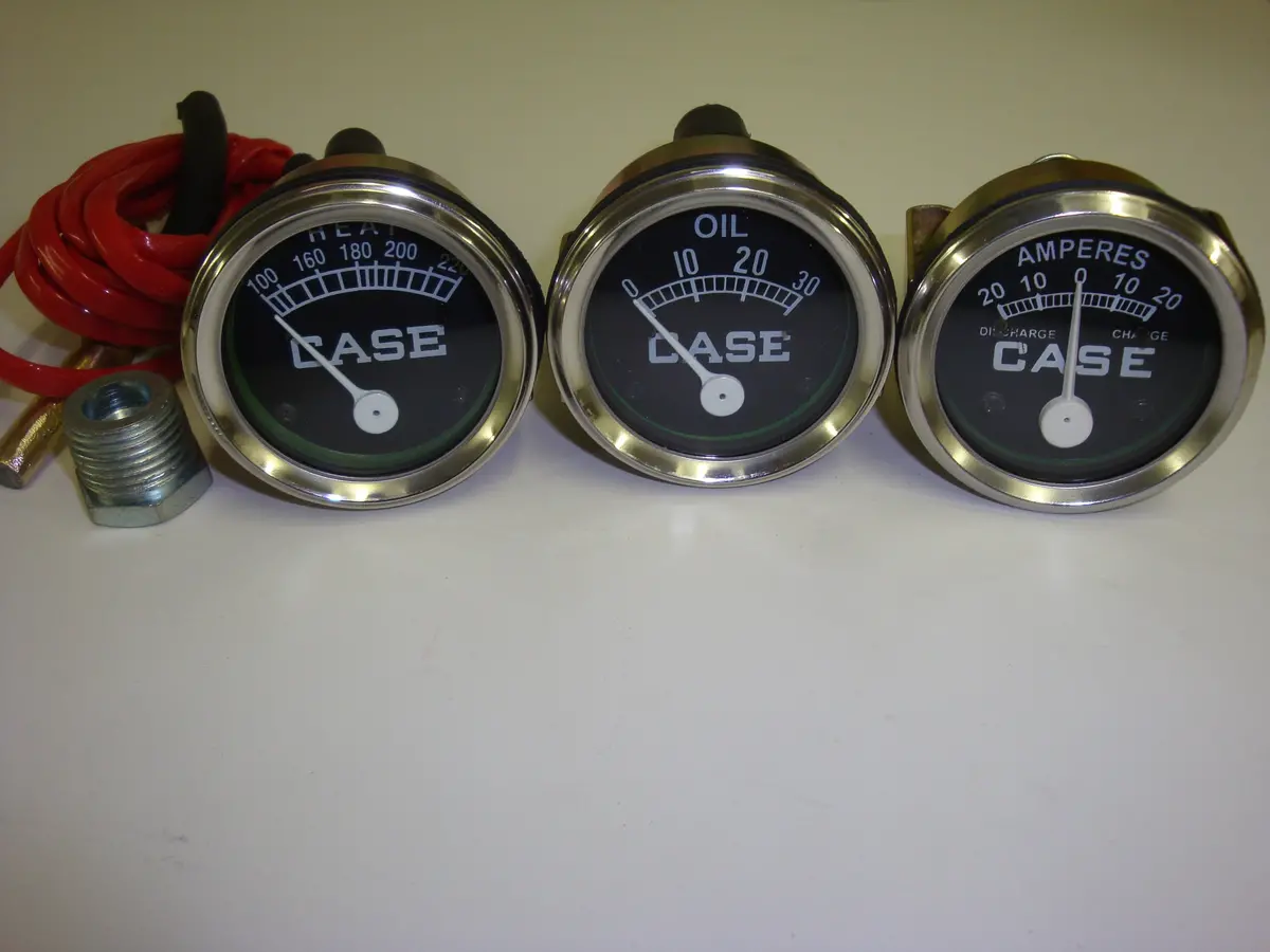 Temperature Oil Pressure Amp Gauge Set For Case La Lai 400 420 425 500 600 84" 1