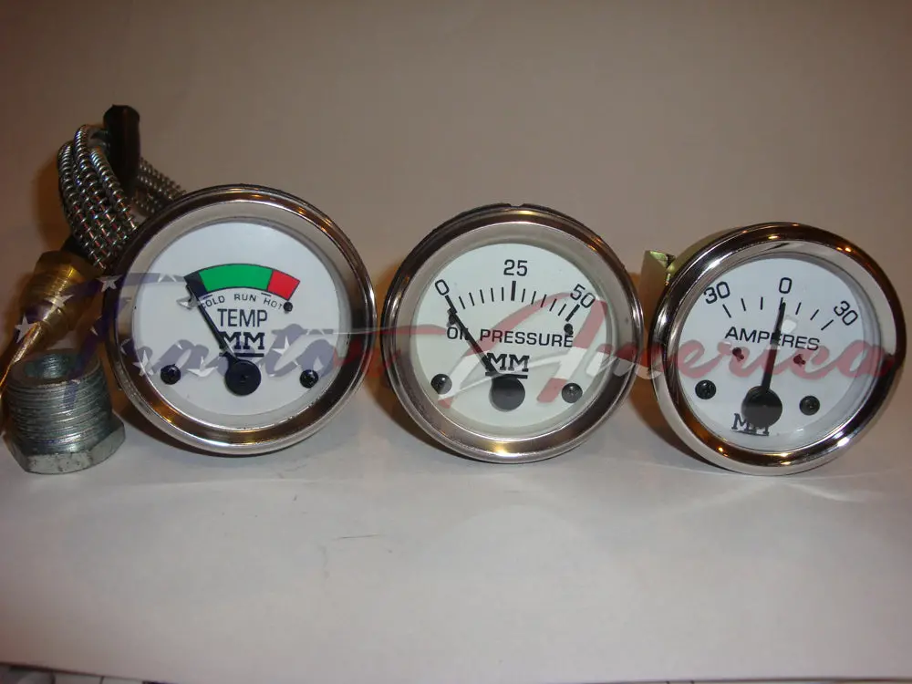 Amp Temp Oil Pressure Gauge Set For Minneapolis Moline G R U Z 335 400 445 500 1