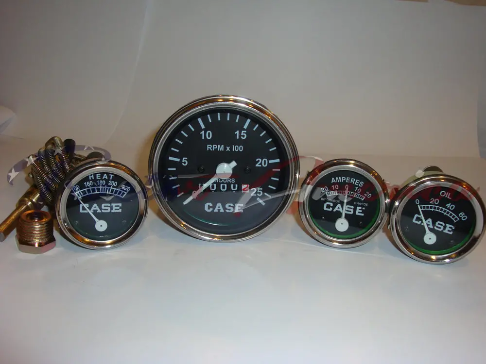 Tachometer Amp Temp Oil Gauge Set Fits Case Tractor D Dc La S Sc Vac 400 500 600 1