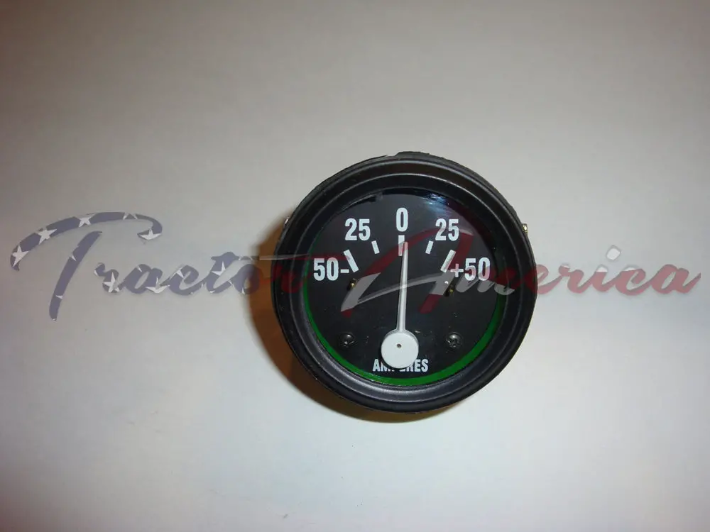 Amp Gauge  For Willys Mb Jeep Ford Cj Gpw / Black Bezel 50 Amp 1
