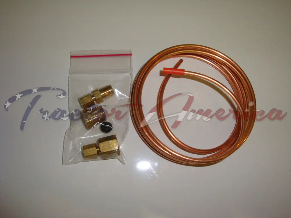 Oil Pressure Gauge Tubing Line Kit 1/8" Dia Copper For Oliver Tractor Abc523 2