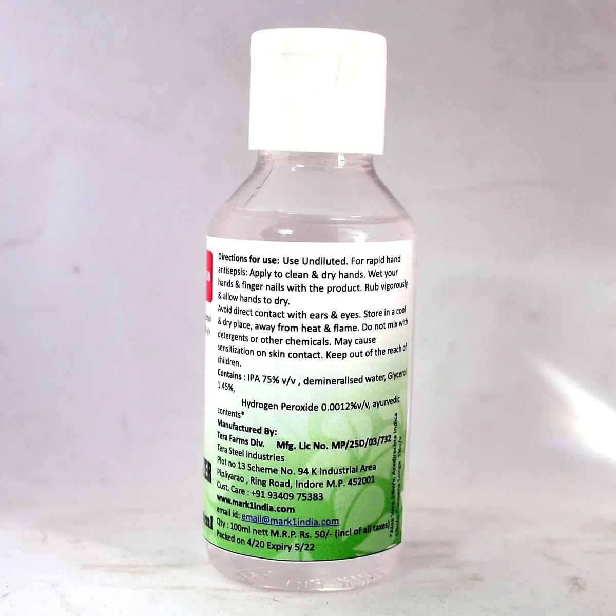 Mark-1 Hand Sanitizer 100Ml Gel 2