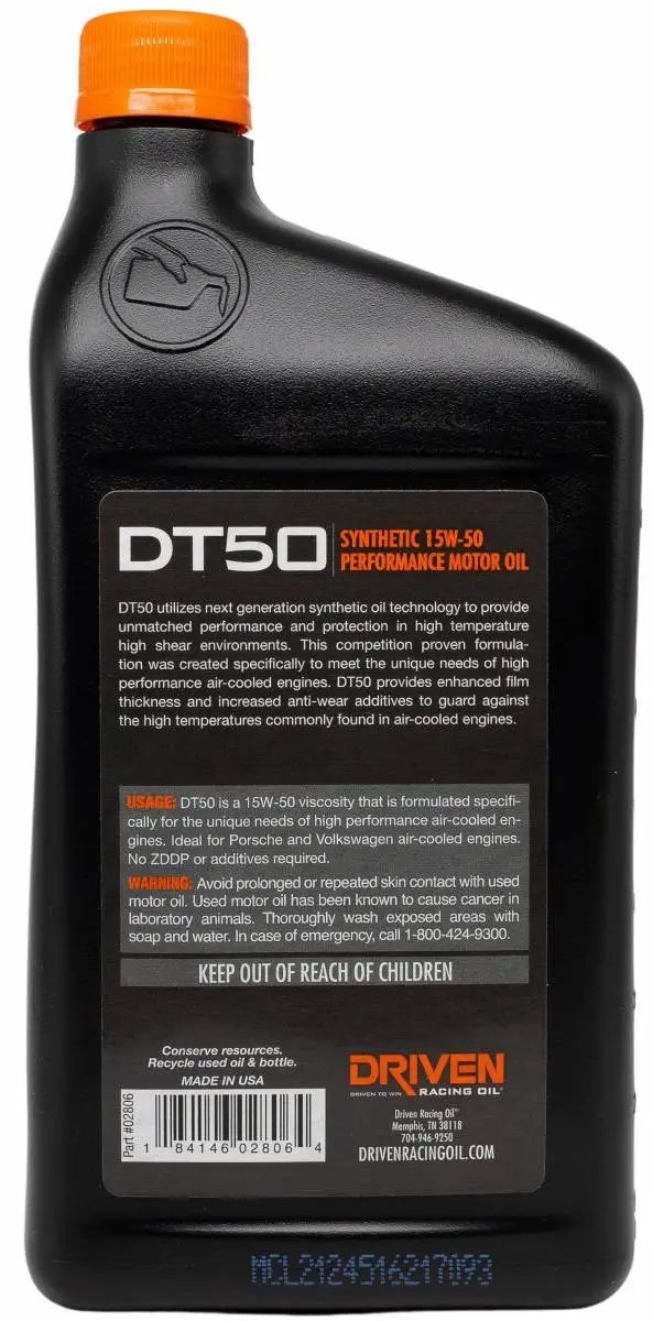 Dt50 15W-50 Synthetic Street Performance Oil 2