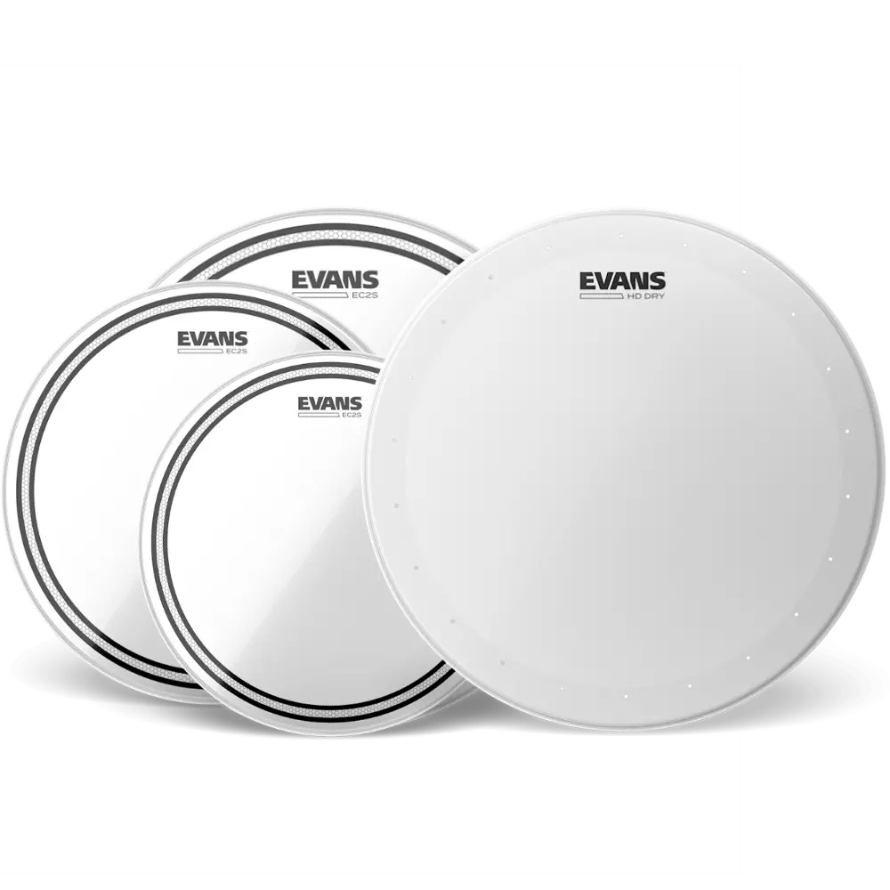 Evans Ec2s Clear Fsn Pack + 14" Hd Dry Us 1