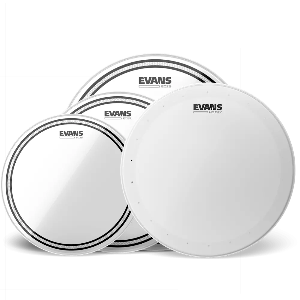 Evans Ec2s Clear Std Pack + 14" Hd Dry Us 1
