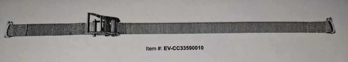 Ev-Cc33590010 E-Track Ratchet Strap 16' 1