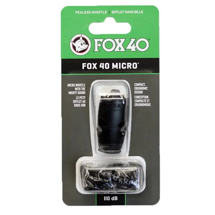 Fox 40 Micro Pealess Whistle W/ Lanyard 2