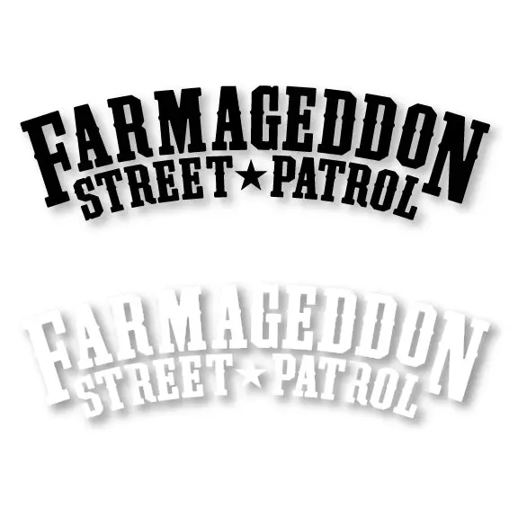 Farmageddon Street Patrol Decal 1