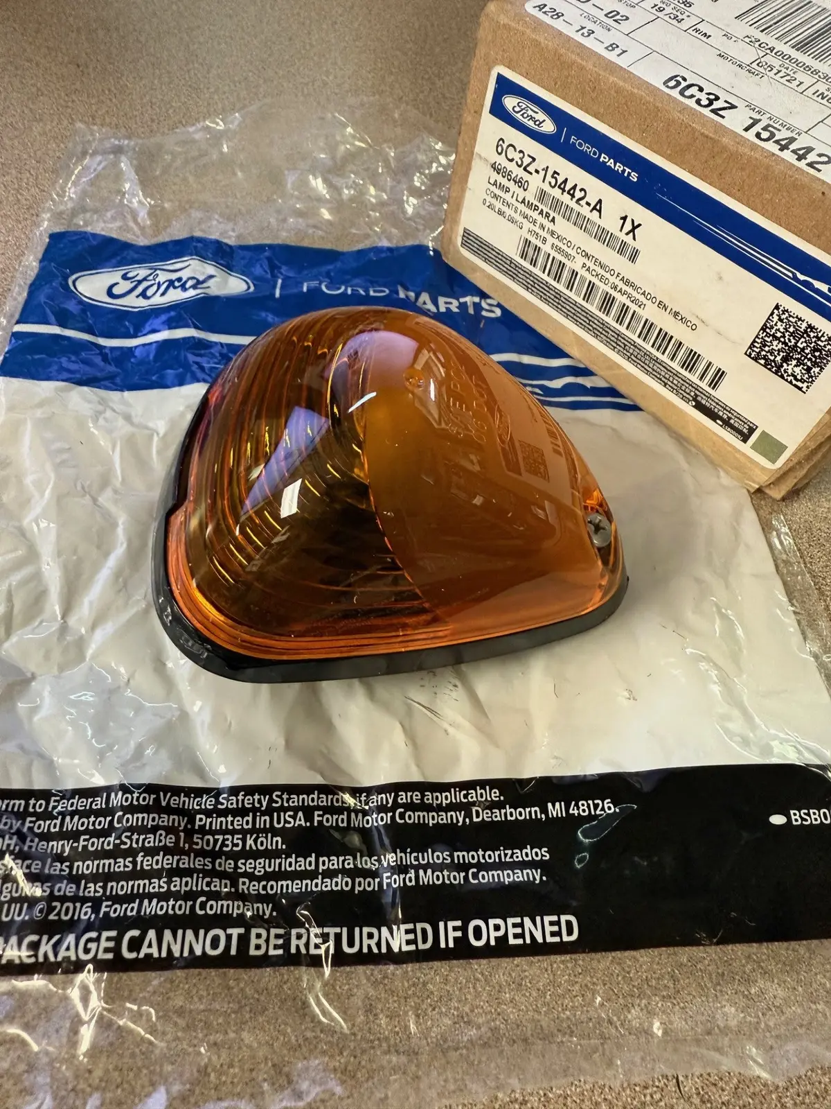 6C3z-15442-A Cab Marker Light Oem 1