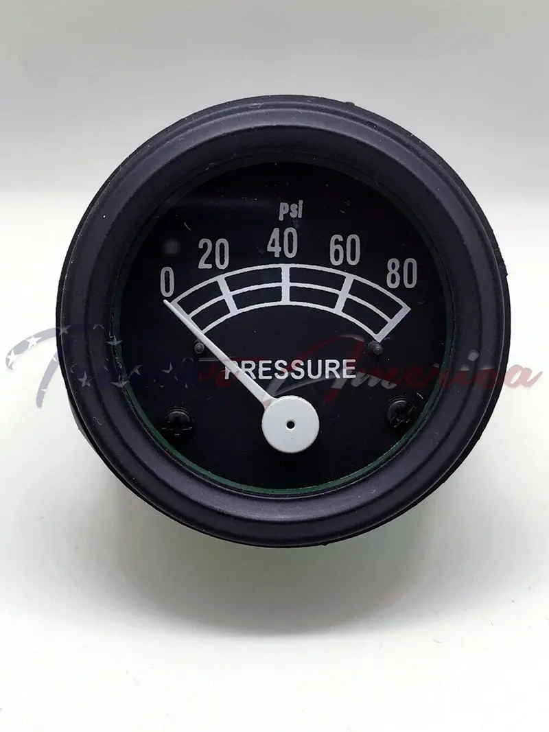 80 Psi Oil Pressure Gauge For Ford 2N 8N Naa Jubilee 541 2000 4000 / Black Bezel, Fad9273a 1