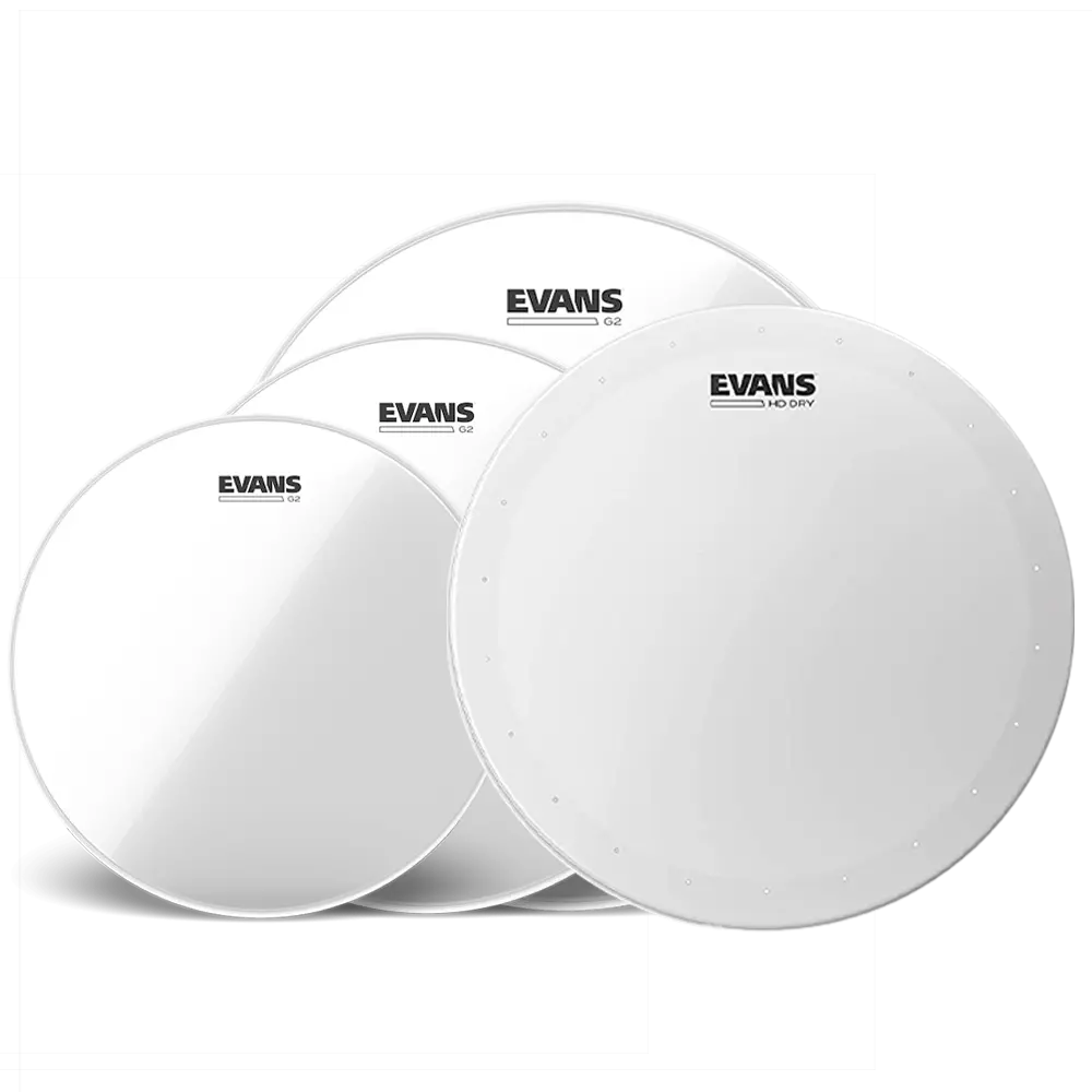 Evans G2 Clear Std Pack + 14" Hd Dry 1