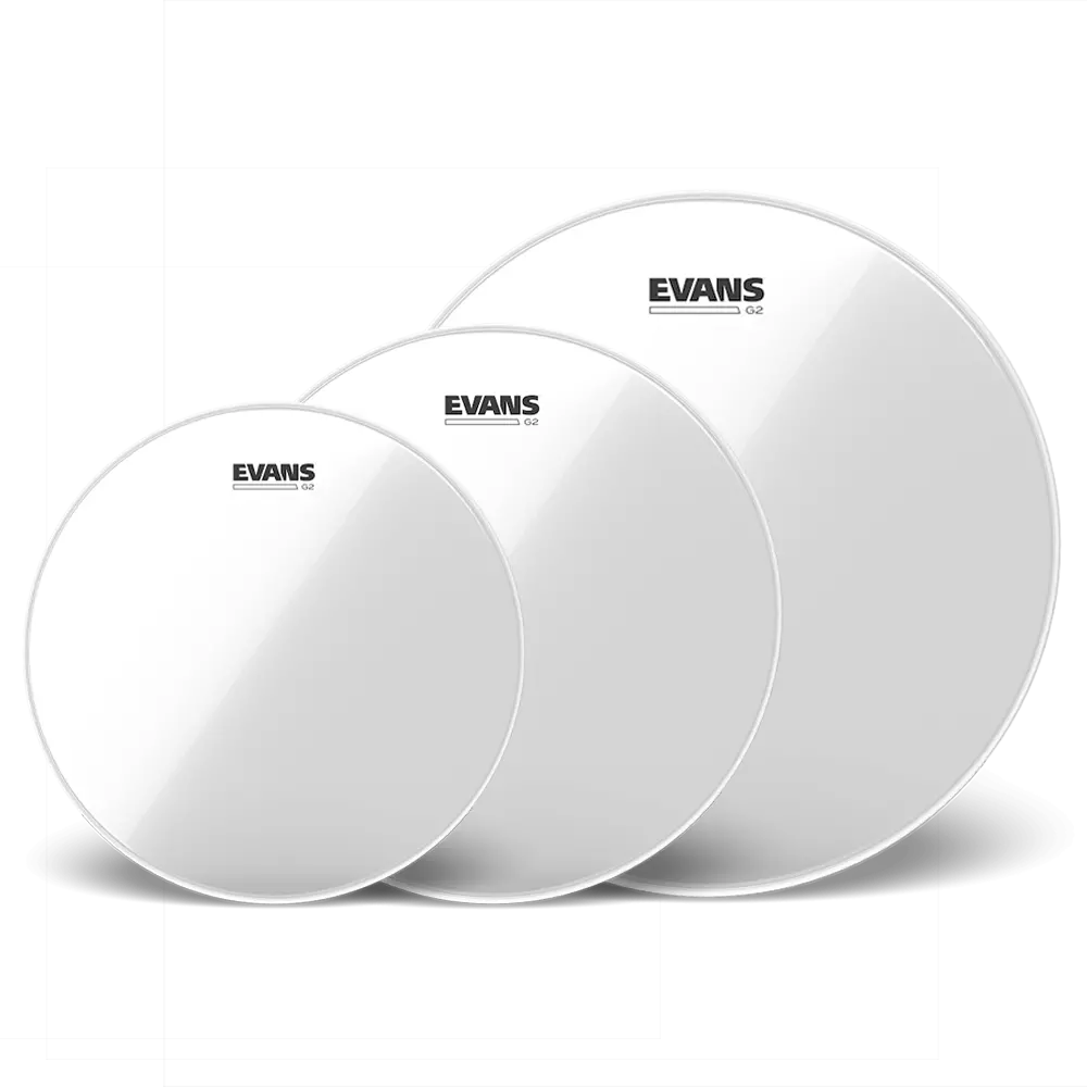 Evans Tom Pack: G2 Clear 12, 13, 16" Std 1