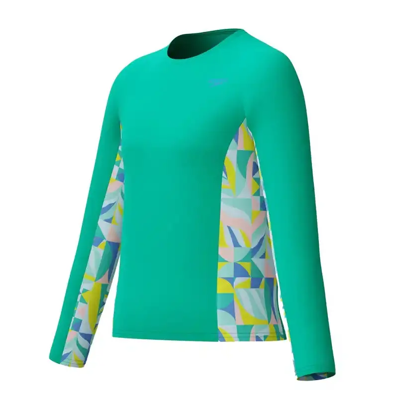 Speedo Girls Long Sleeve Rashguard 1