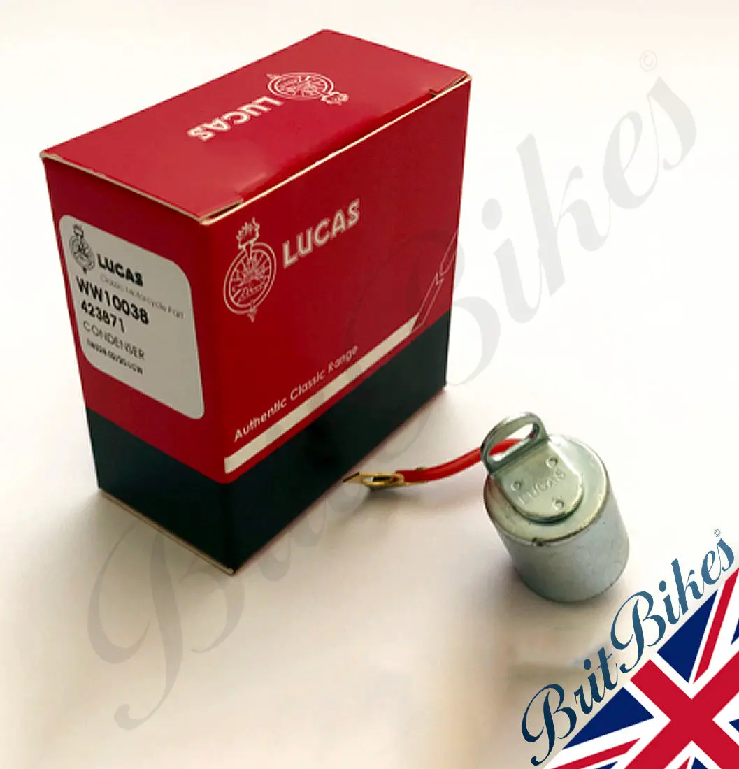 Genuine Lucas Condenser Bsa C11g C12 Triumph Norton Ariel Enfield - 423871 1