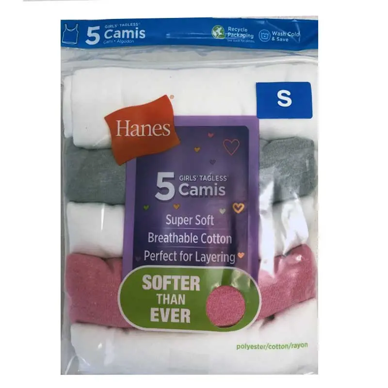 Hanes Girls 5 Pack Camisole 2