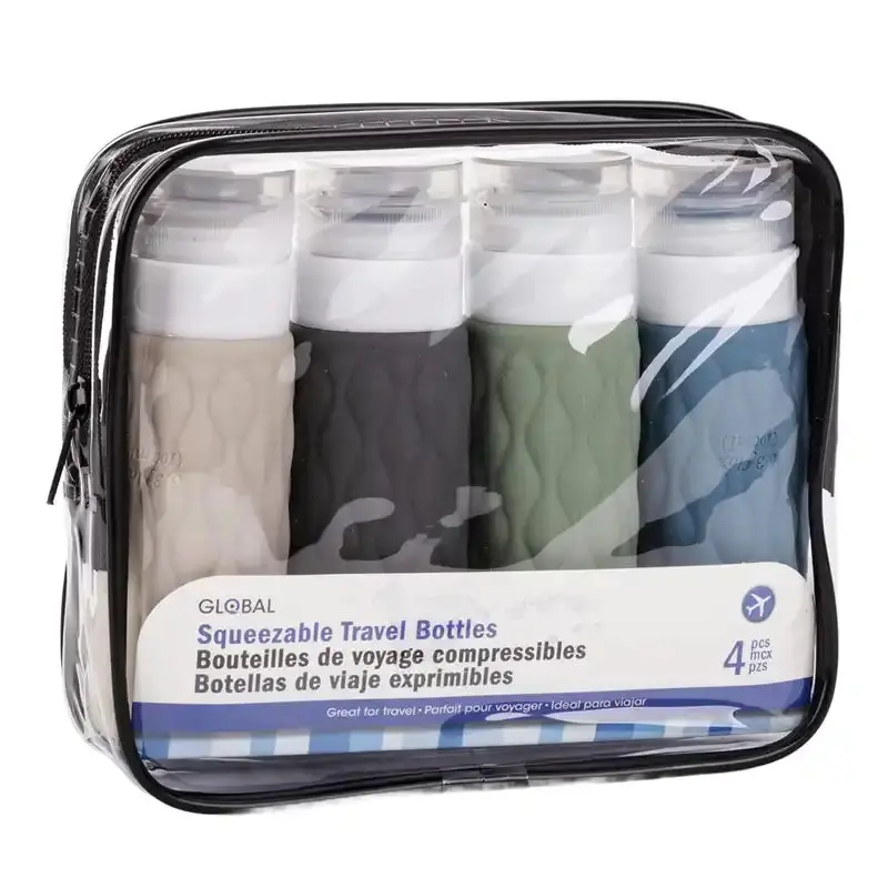 4 Pc Squeeze Travel Bottle Set 1