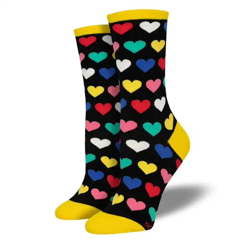 'Heart To Heart' Women's Printed Socks 1