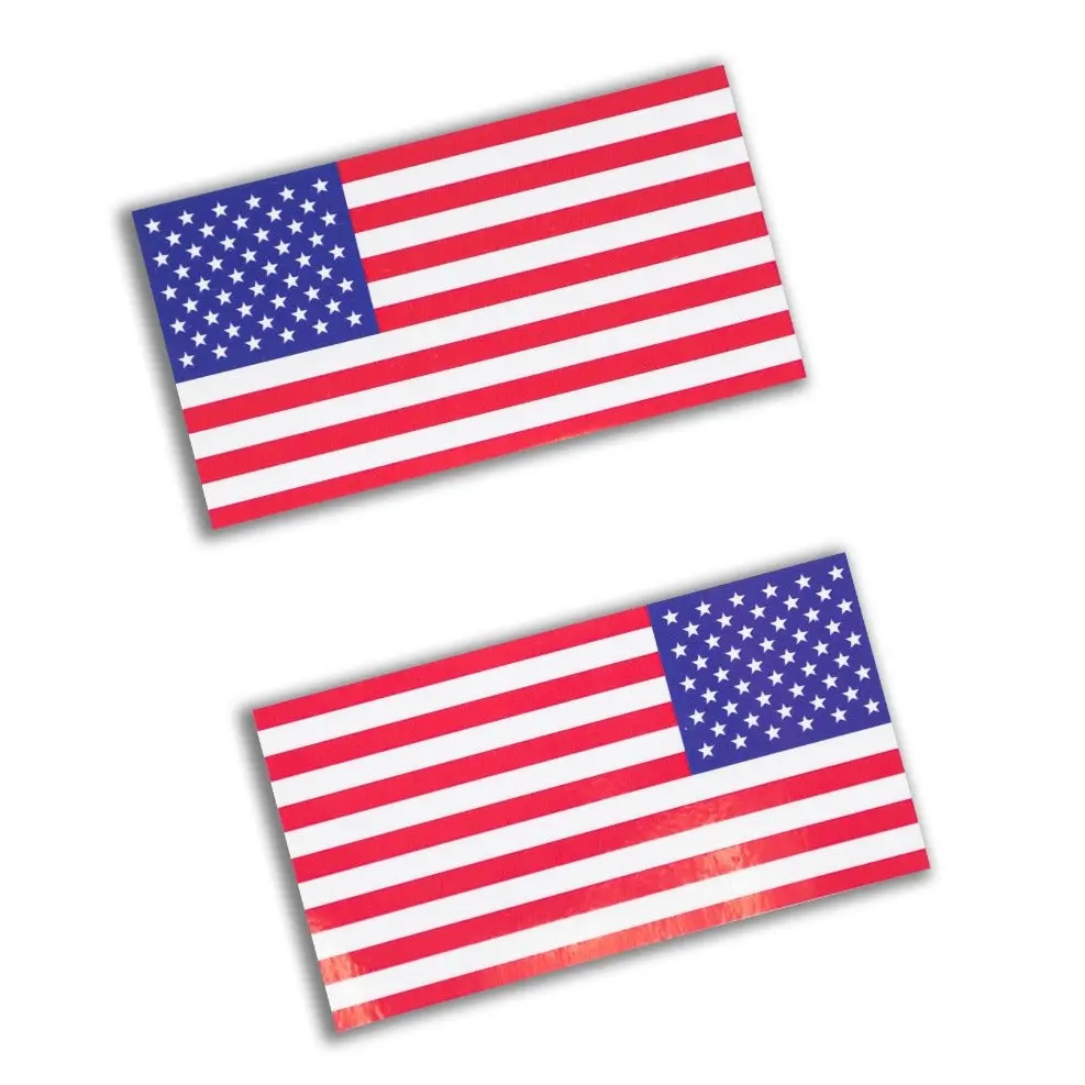 Usa Flag - Sticker Pair (2 Stickers Per Set) 2