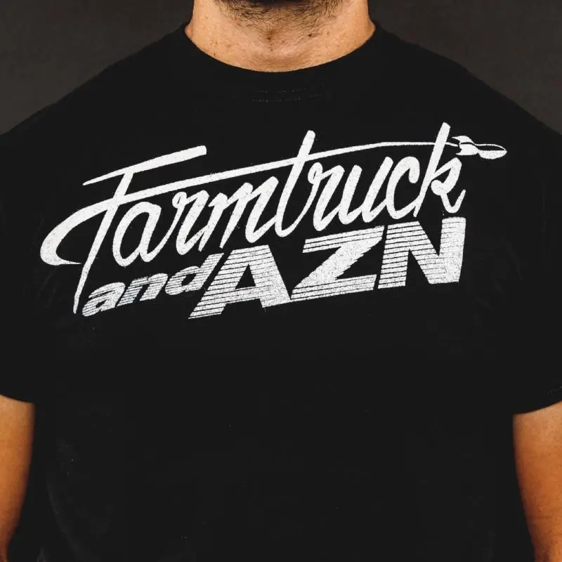 Farmtruck And Azn Logo T-Shirt Black 2