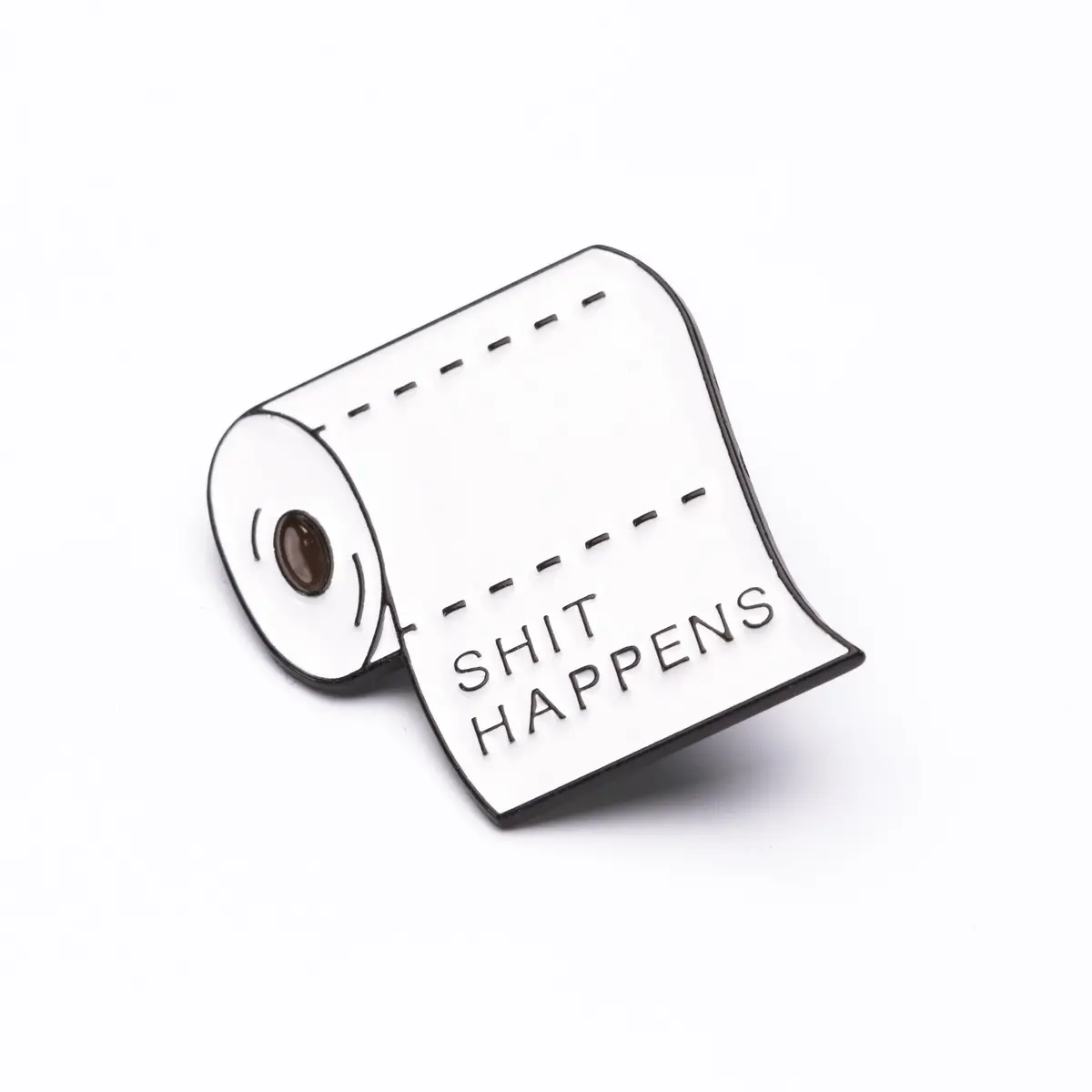 Sh*T Happens - Metal Enamel Pin 1