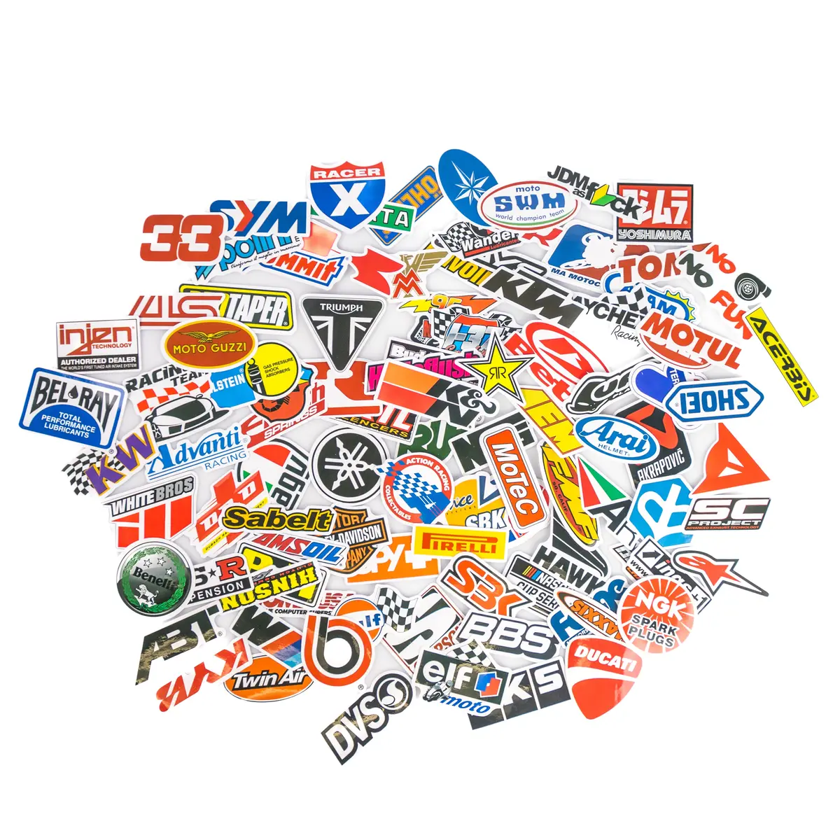 Assorted Racing Stickers 50 Pack 1