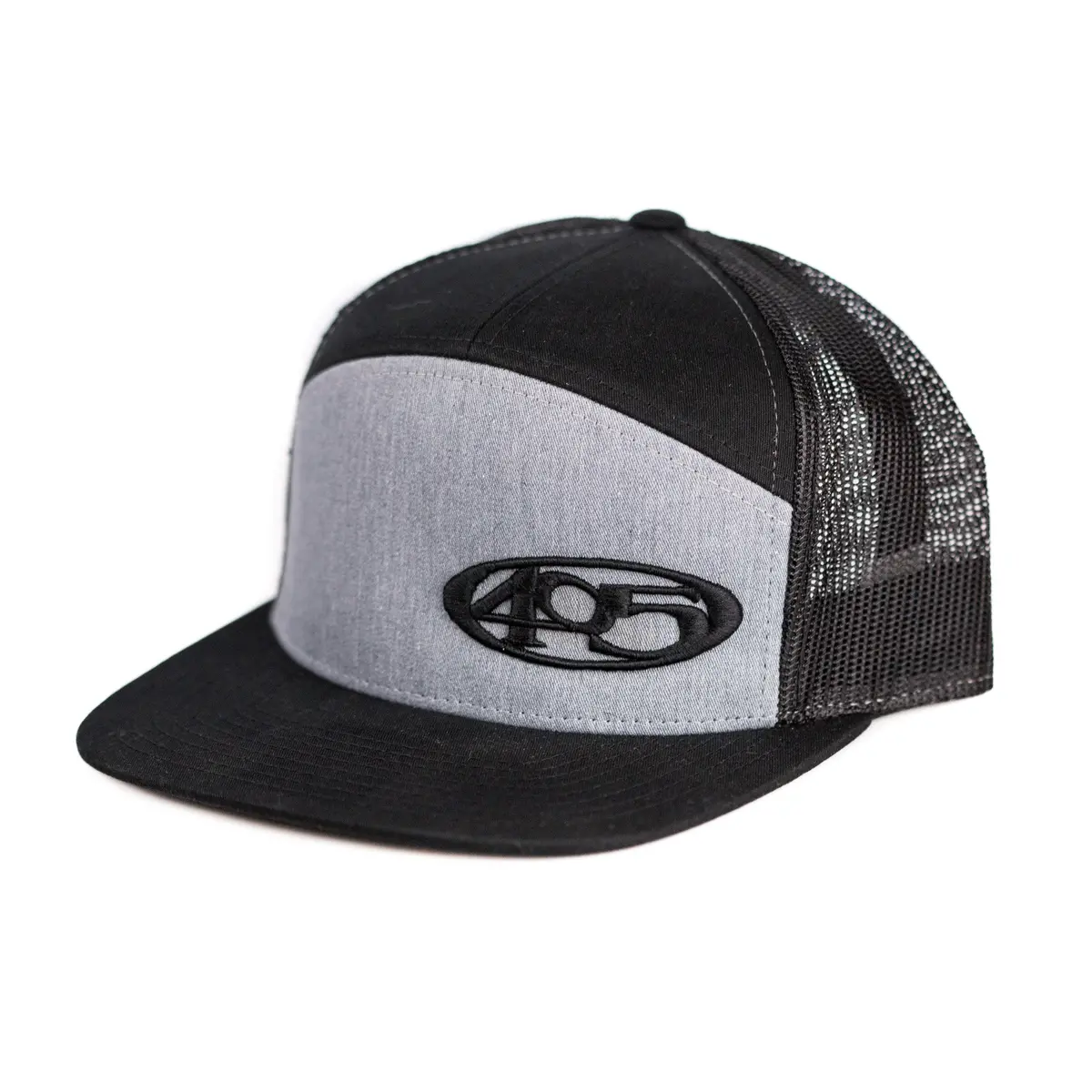 Heather Grey 405 Snapback- Flat Brim Cap 1