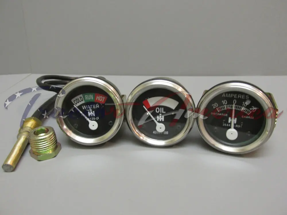 Temperature Oil Amp Gauge Set For Farmall Ih Super A Sav 1947 - 1954 1