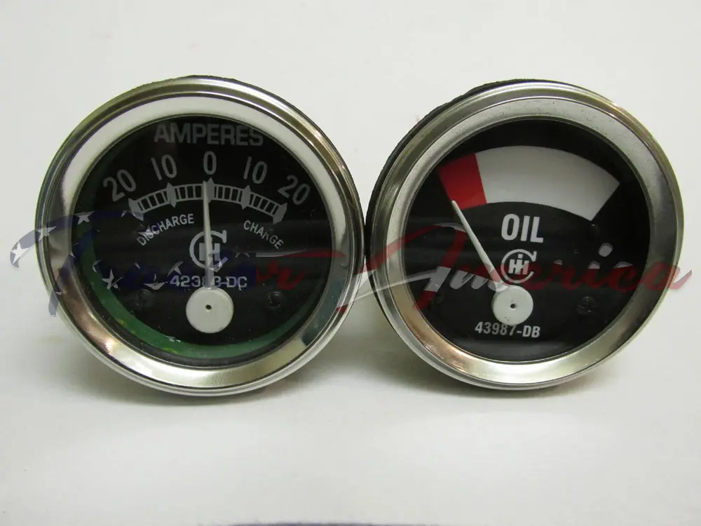 Oil Amp Gauge Set Compatible With Farmall Ih F12 14 20 F30 A Av B 1932-1946 1