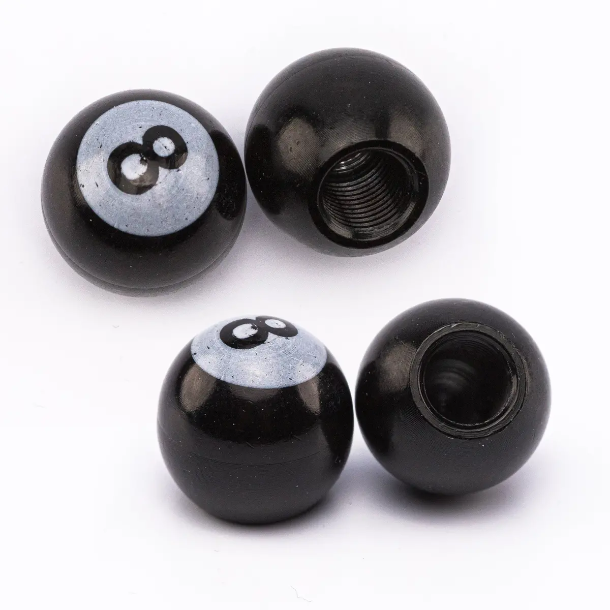 8 Ball - Metal Valve Stem Cover (Set Of 4) 1