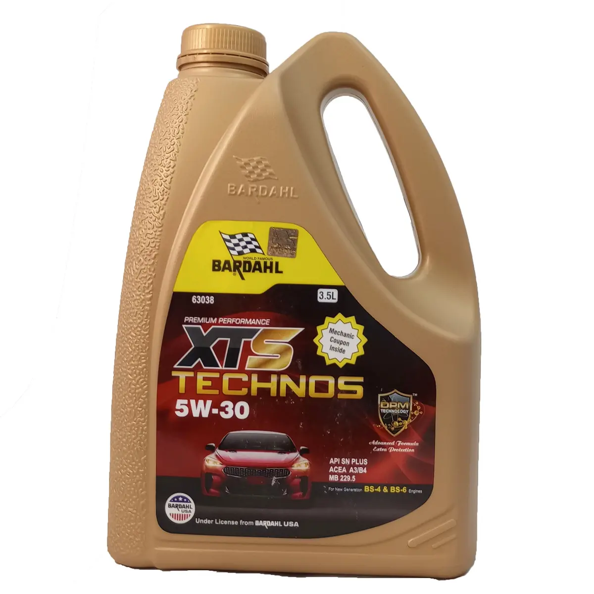 Bardahl Xts Technos 5W30 Api Sn Plus 3.5 Litres Car Engine Oil 1