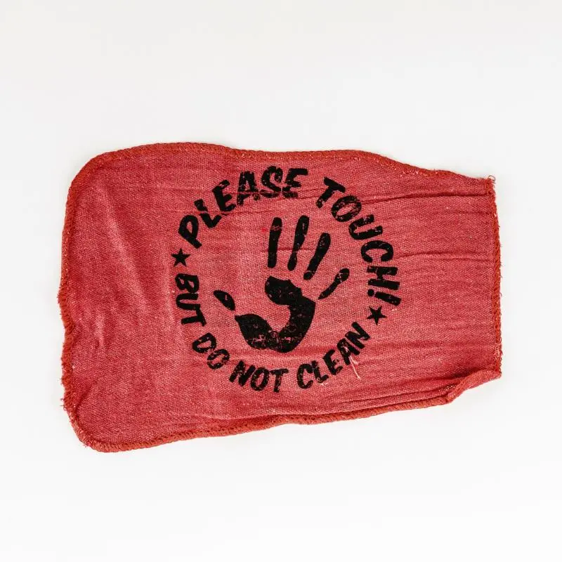 Farmtruck Shop Rags "Please Touch But Don't Clean" Red Or Orange 12Pks 1