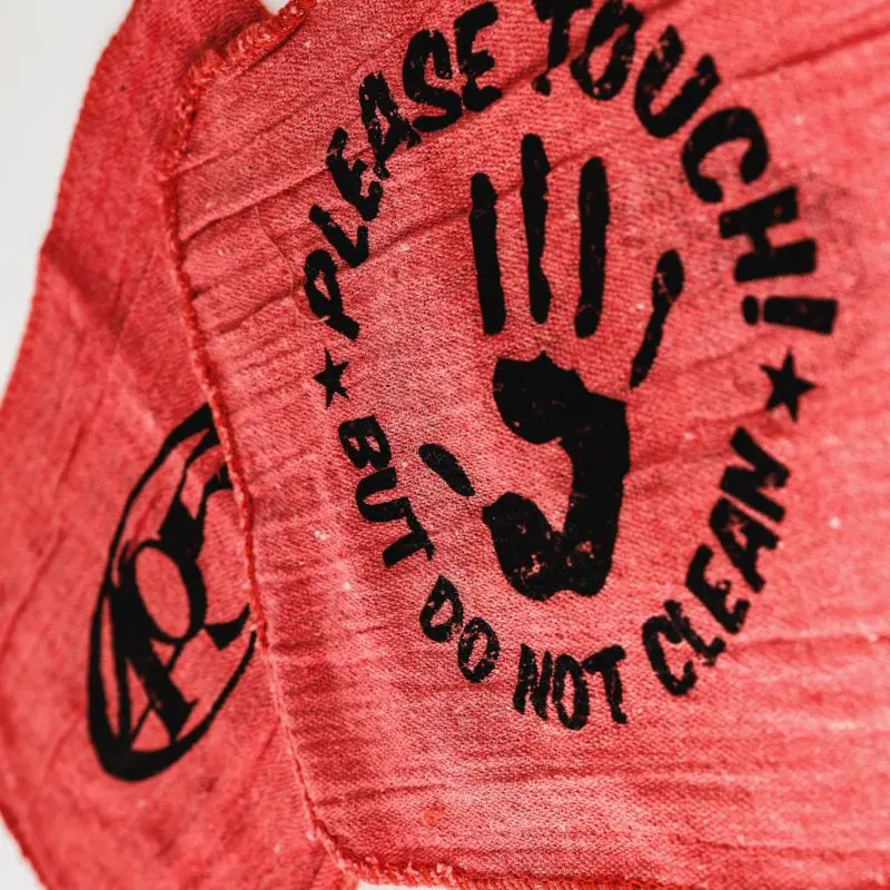 Farmtruck Shop Rags "Please Touch But Don't Clean" Red Or Orange 12Pks 2