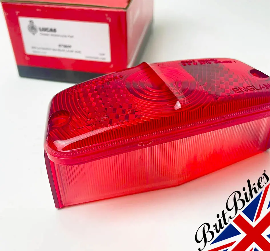 Genuine Lucas L564 Rear Lamp Tail Light Lens Bsa Norton Triumph Amc Classic Bike 1