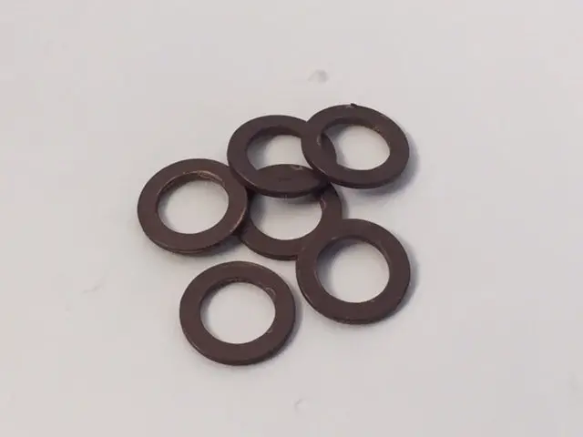 Large Copper Washers, Set Of 6 1