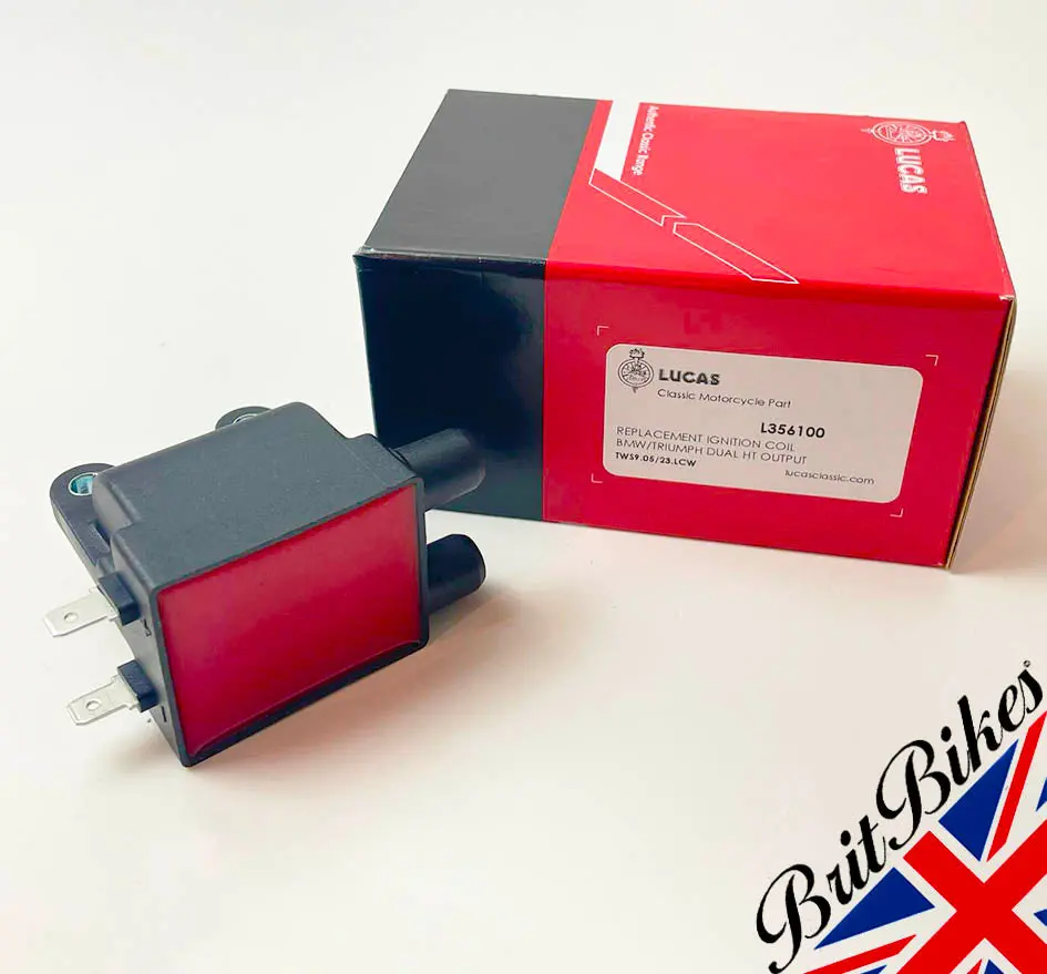 Genuine Lucas Dual 12V Ignition Coil Hinckley Triumph Bonneville T100 Thruxton 2
