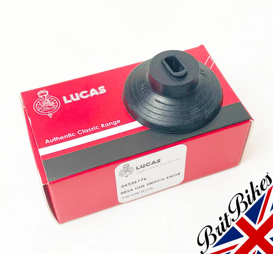 Genuine Lucas Switch Knob For 88Sa Ignition Switch Black Rubber Type 54336176 1