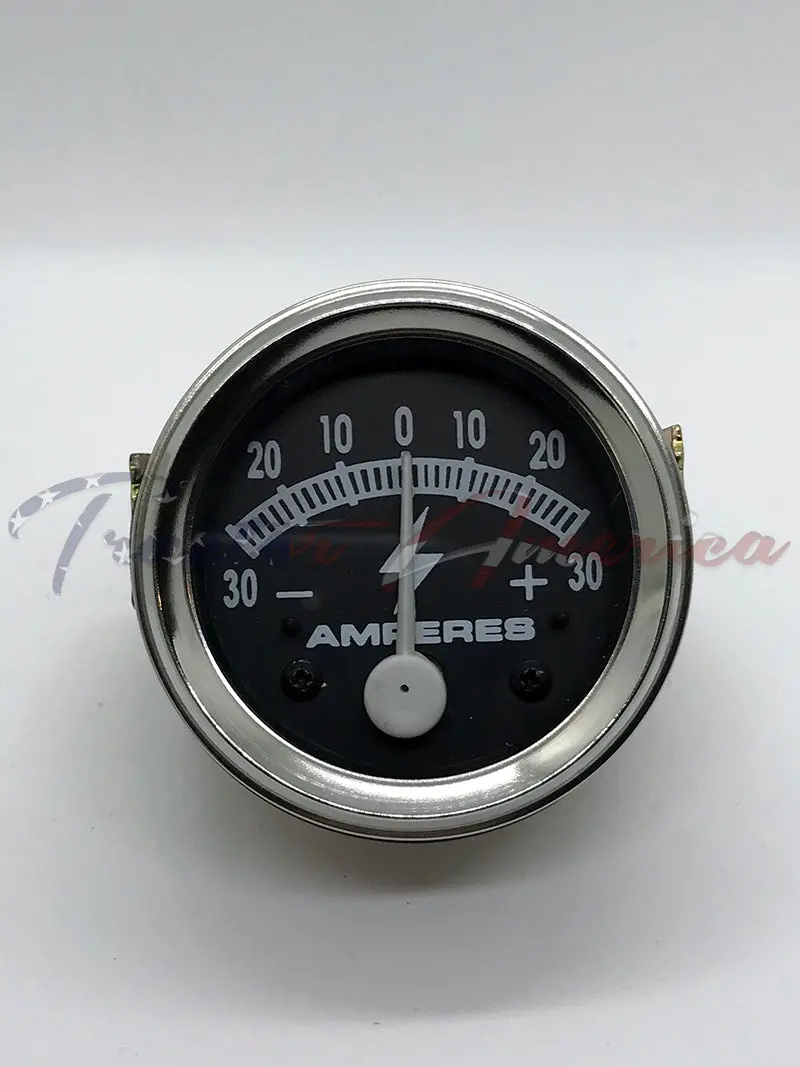 30 Amp Alternator Ammeter Gauge Fits Farmall, Ih, Ford, Chevy, Allis Chalmers 1